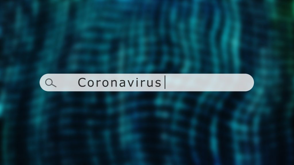 Search bar for coronavirus