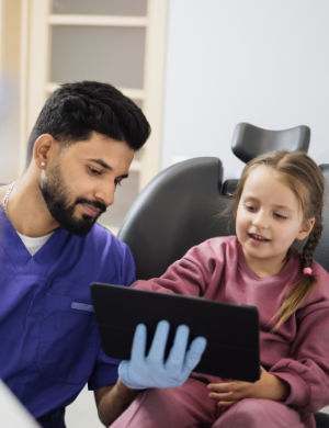 Male Dentist with Female Patient